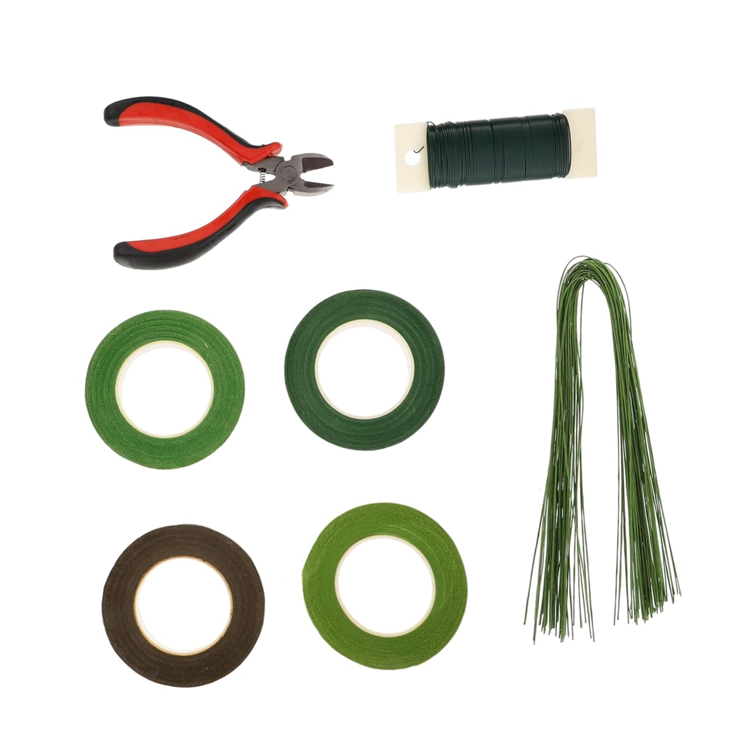 DOITOOL 1set Flower Arrangement Tool Kit Floral Wire Tape Cutter for Bouquets Crafts and Holiday Decor Flower Arranging Accessories