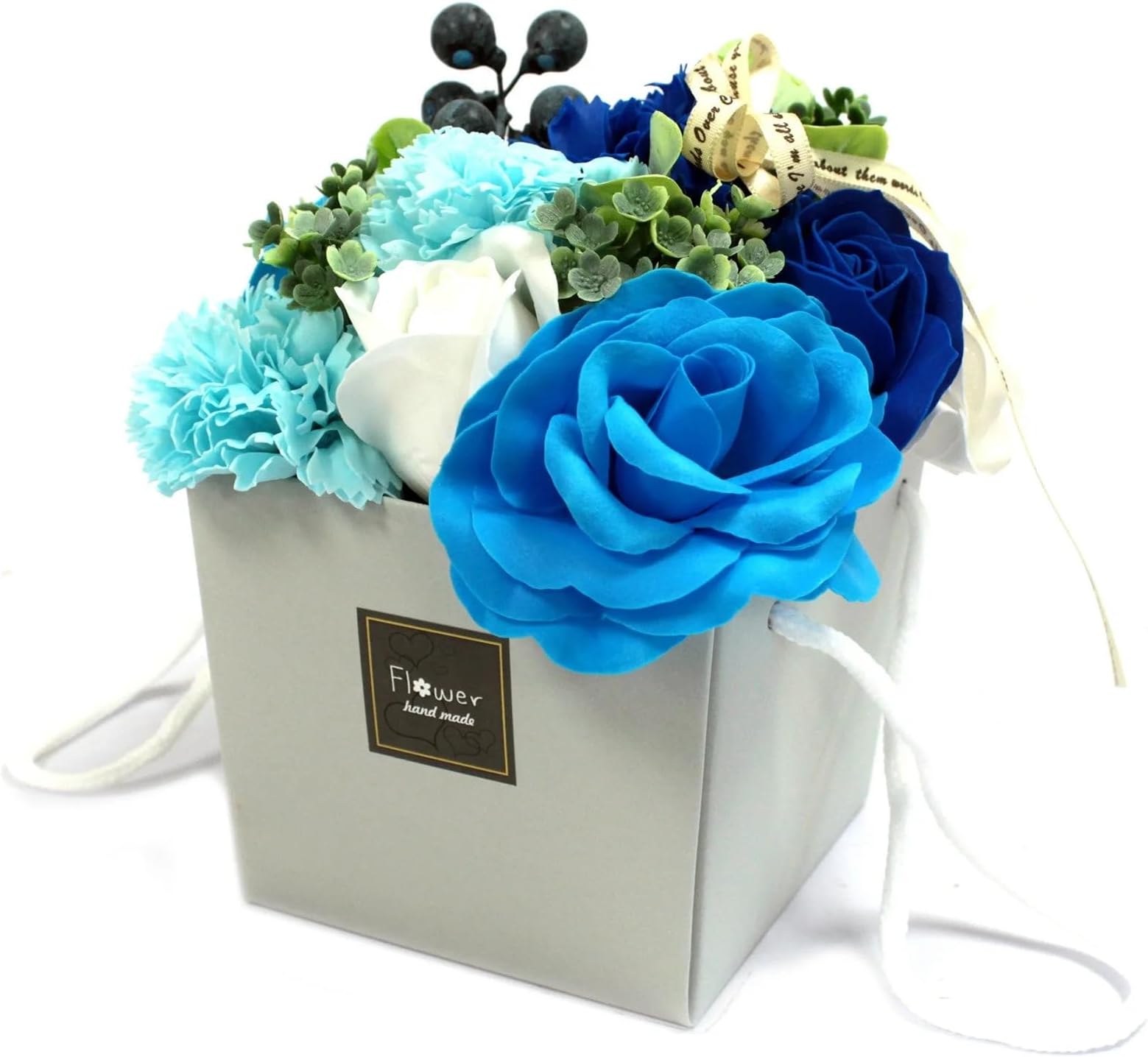 Ancient Wisdom Soap Flower Bouquet - Blue Wedding