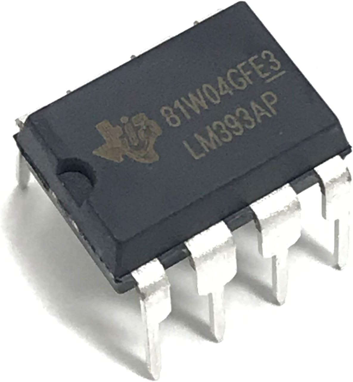 LM393AP LM393 Precision Dual Differential Comparator, Industrial Grade IC DIP-8 Breadboard-Friendly (Pack of 20)