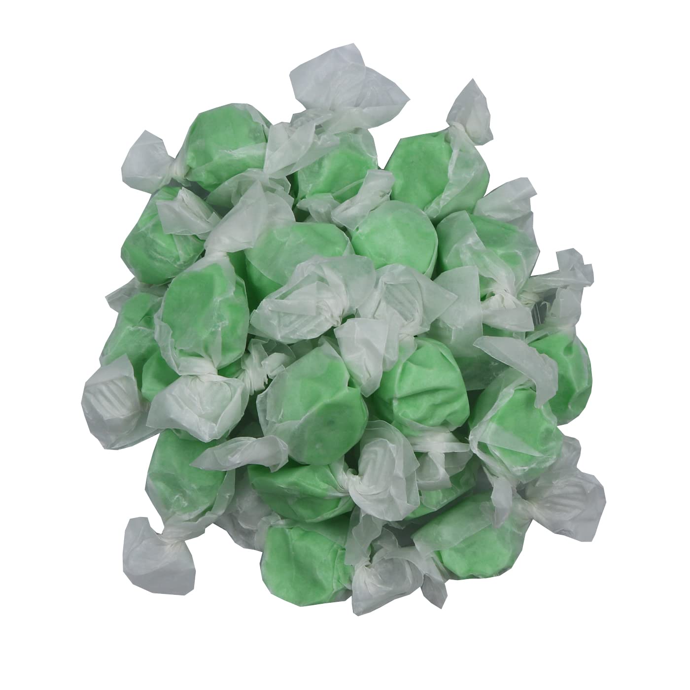 Gourmet Soft and chewy Salt Water Taffy Candies - Individually Wrapped - Bulk bags (Green Apple, 5 Pound (Pack of 1))