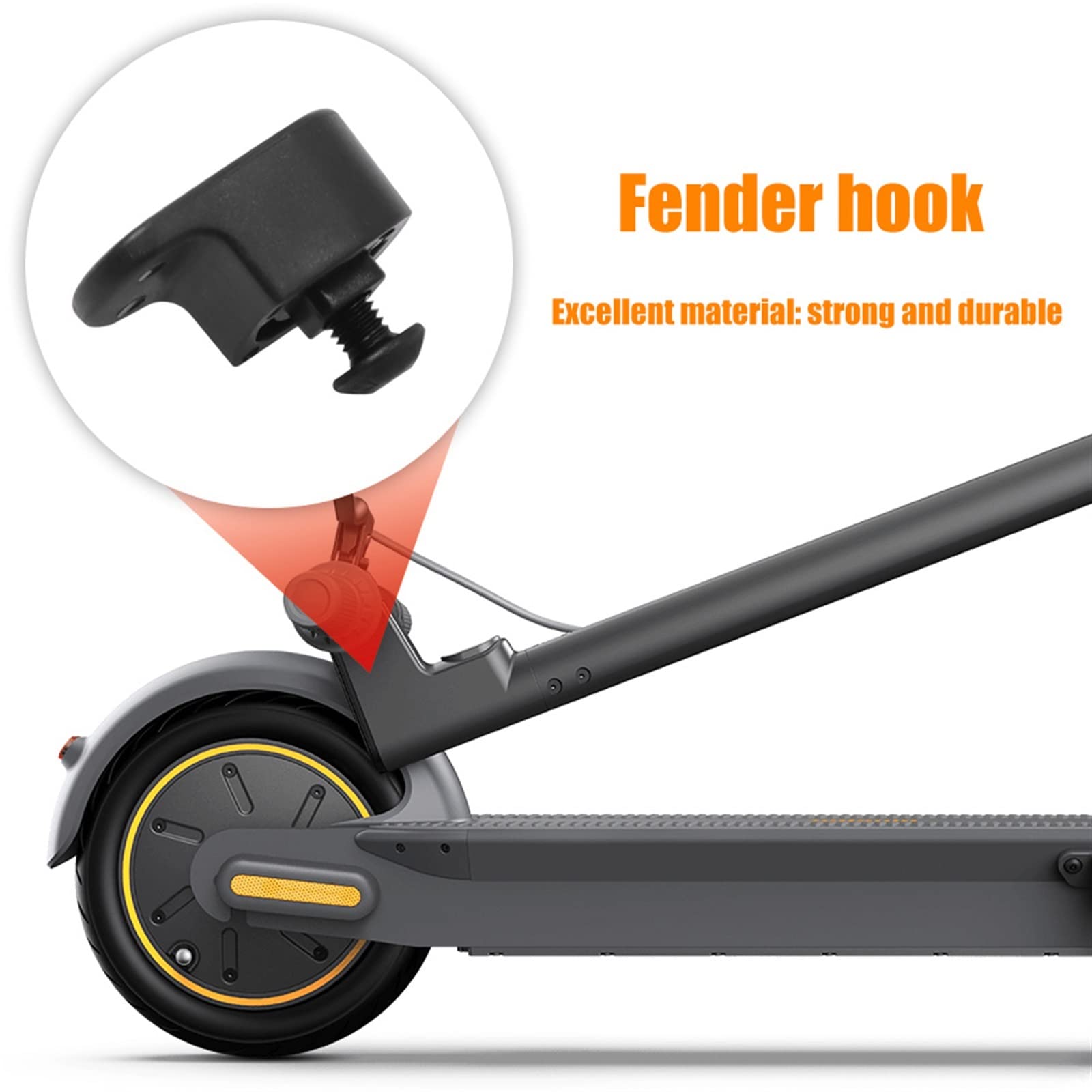Ajustement for Ninebot Max G30 G30D Kickscoller Arrière Fender Crochet Pliant des Pièces De Réparation De Scooters Électriques Remplacement des Pièces De Crochet Pliant(30pcs)
