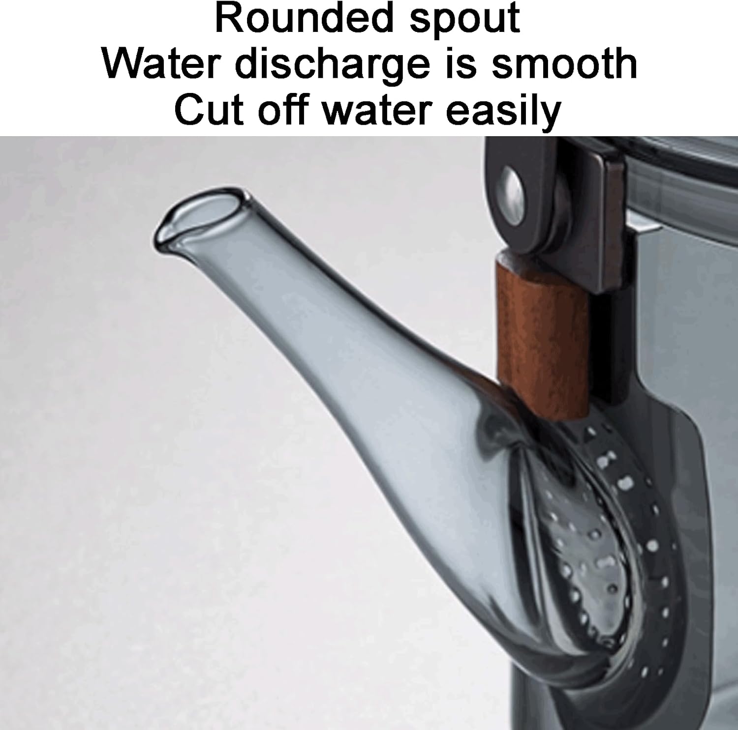 Countertop Clear Glass With Stainless Steel Infuser And Lid Large Capacity 38.7 oz / 1100 ml