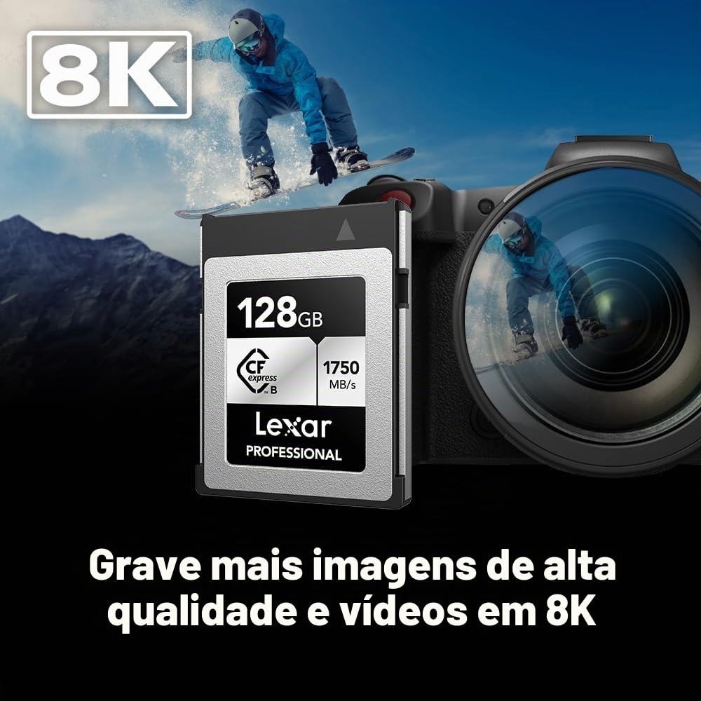 Lexar Cartão de memória profissional CFexpress tipo B Silver