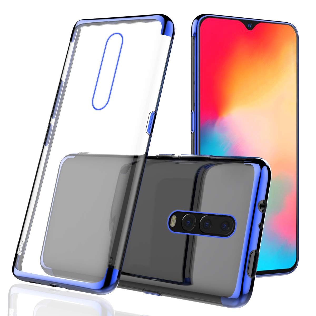 OnePlus 6T Case Cellphone Case Slim Slider Cover,Shock Absorption