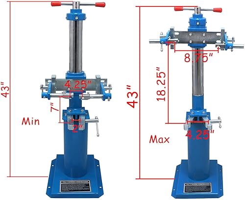 Miniatura 3 de HTTMT - Compresor de resorte automático para vehículos hidráulicos de servicio pesado Mano, compresor de bobina de resorte, mango de levantamiento
