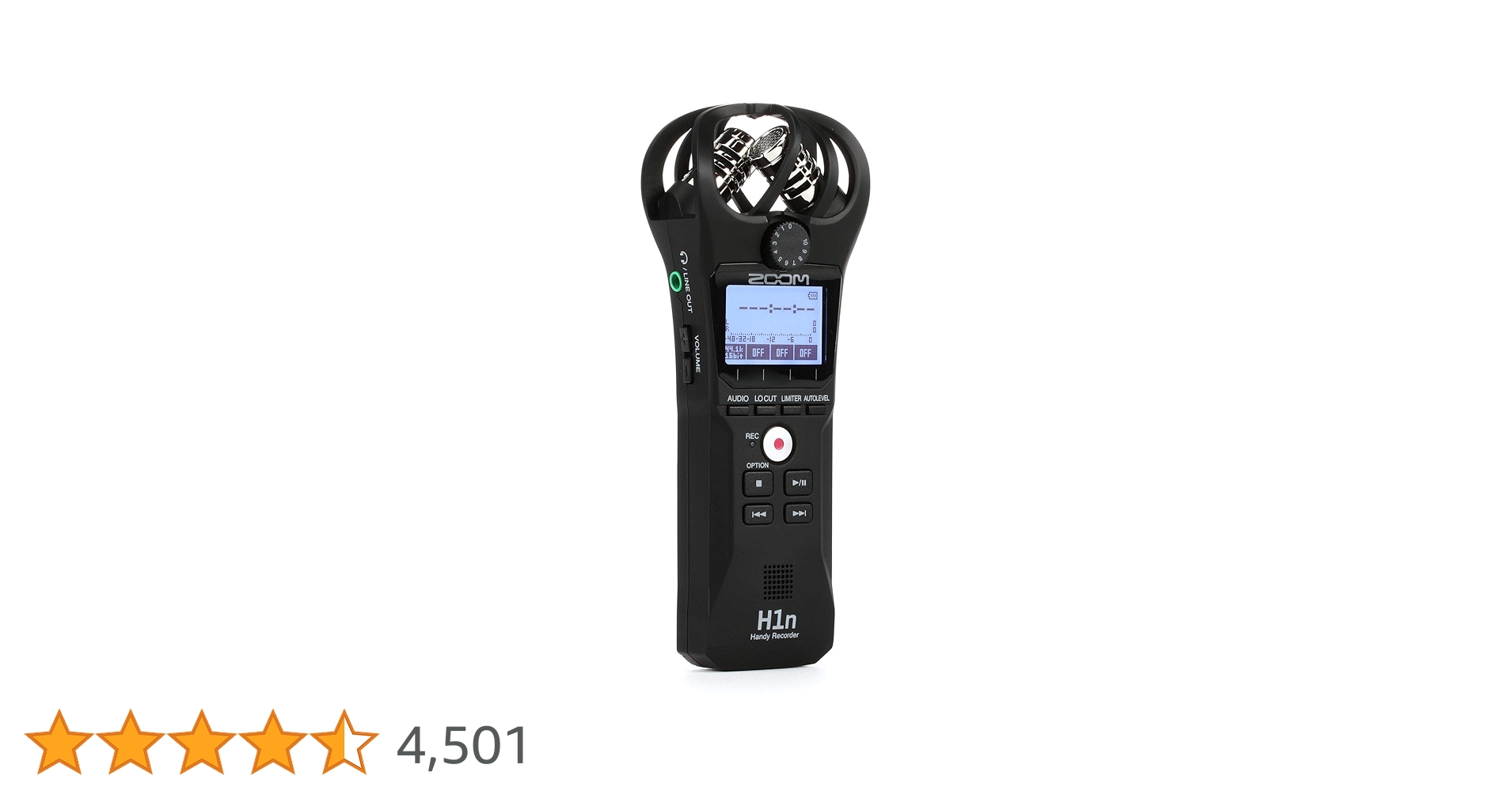 Amazon | Zoom H1n ポータブルレコーダー オンボードステレオマイク