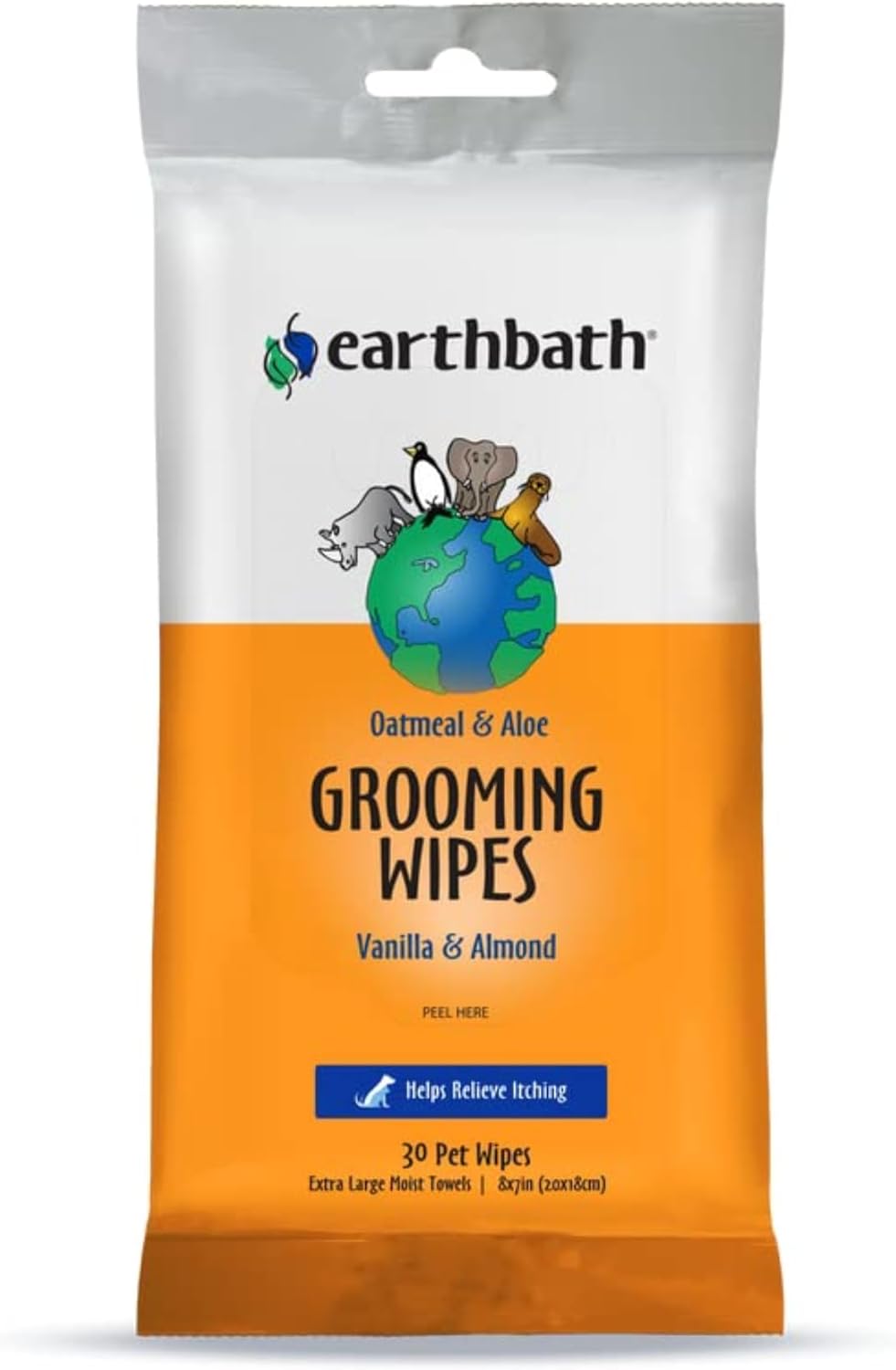 earthbath, Oatmeal Aloe Grooming Wipes Dog Wipes Barbados Ubuy