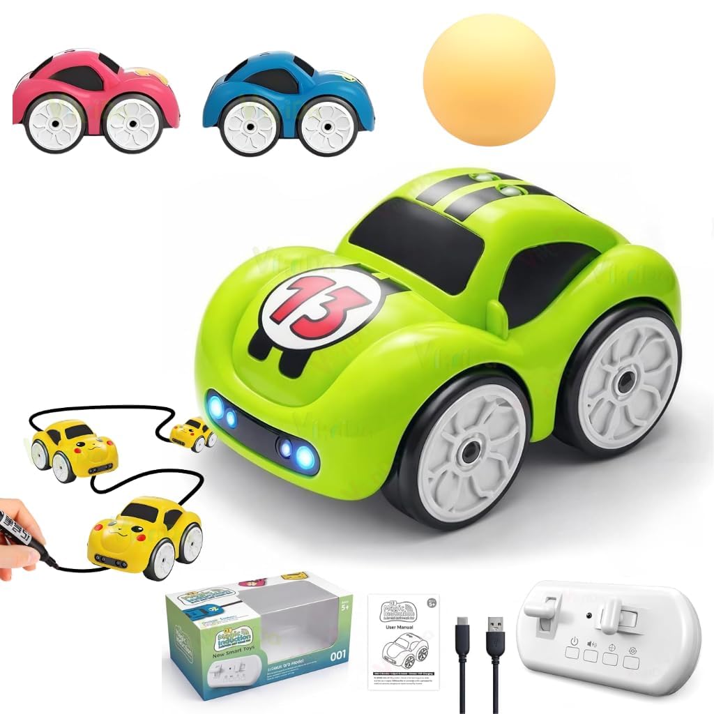 Smart RC Car Toy with Gesture Escape Mode, Line Following, Remote Control, LED Lights, for Kids Ages 5+-image-26
