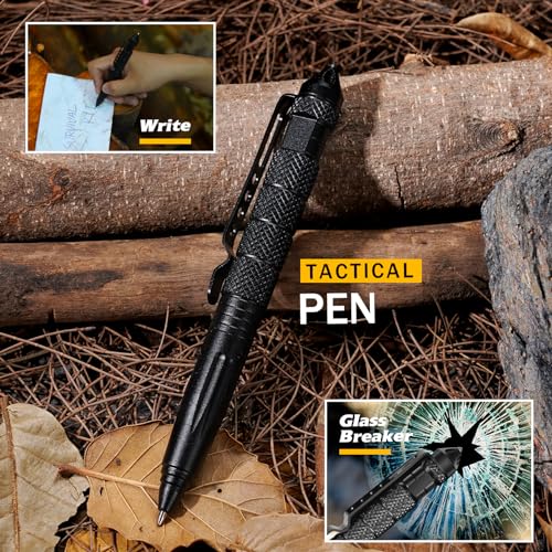 Presentes para homens, pai, marido, ele kit de sobrevivência 14 em 1, equipamento e equipamento de s
