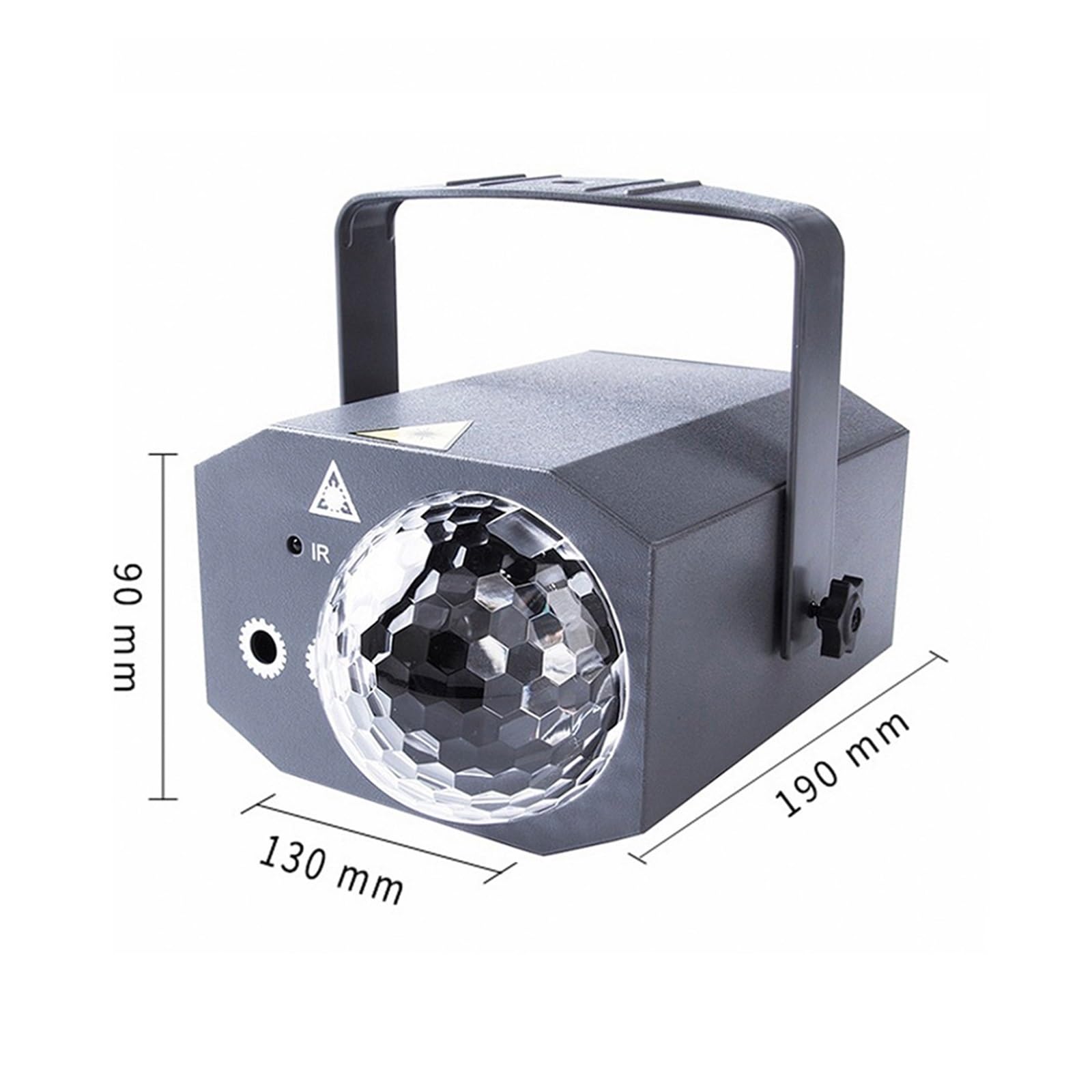 Lampada da tavolo ballo a LED a tre fori con telecomando discoteca DJ Party Multi Pattern for matrimoni KTV Club Effect Lamp Per feste e club(White)