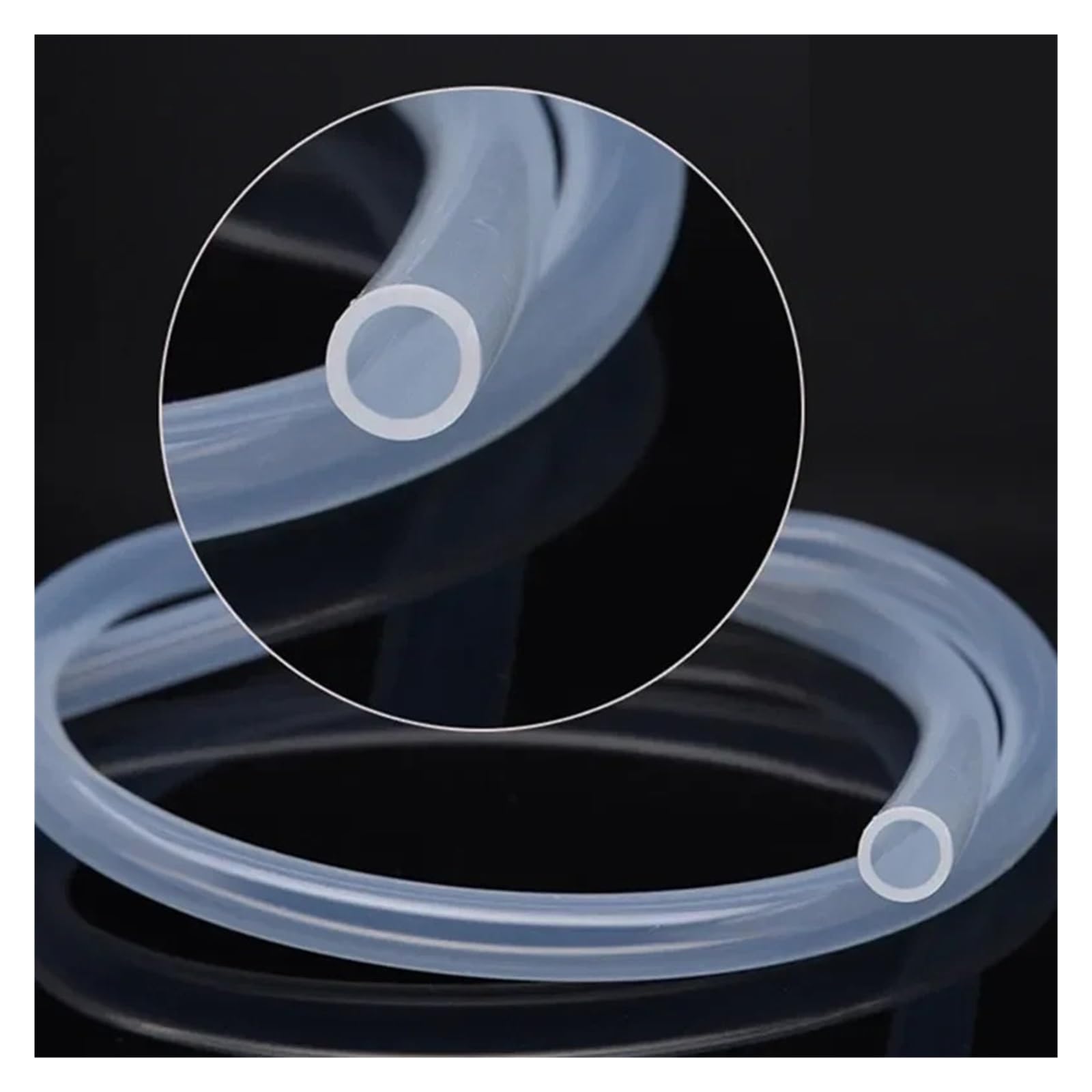 Manguera de tubo silicona Tubo de silicona transparente 1/5/10/20 metros ID 2/3/4/5/6/8mm manguera goma Flexible for jardín tubo suave for acuario(10 meters,ID 6mm x OD 9mm)