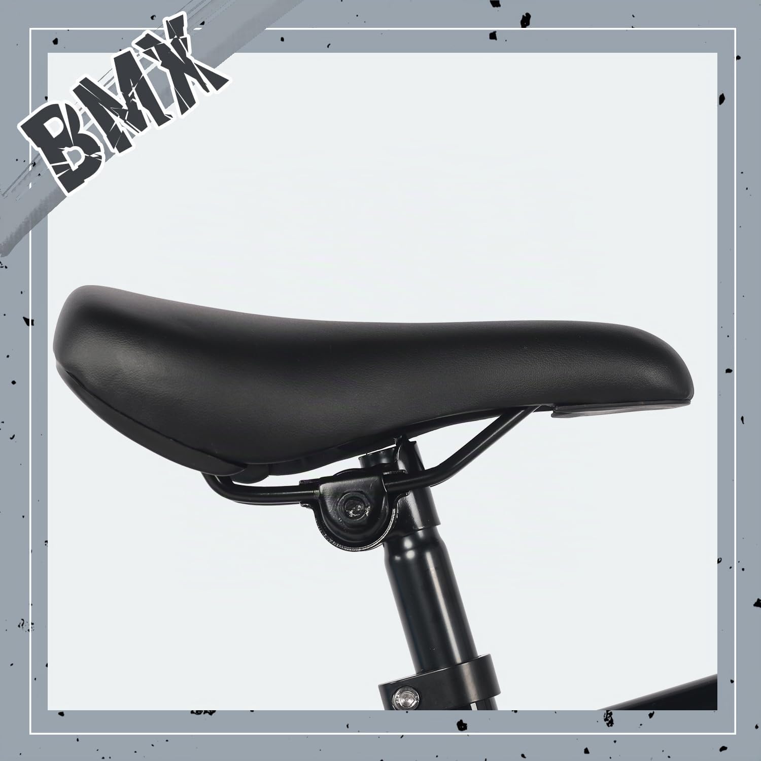 AVASTA AVASTABicicleta BMX Freestyle Infantil de 18 Pulgadas para niños de 5 6 7 8 años, niñas y Principiantes, Negra con neumáticos Grises