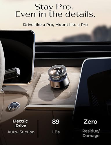 Miniatura 2 de LISEN SuctionPro - Soporte de teléfono para automóvil 【Aspiradora automática 3.0】Soporte magnético para teléfono con ventosa, soporte de automóvil