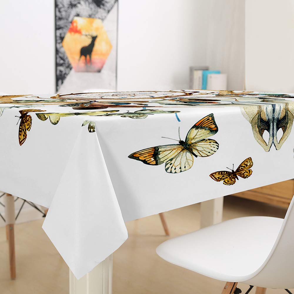 GFCC Tovaglia 140x240 cm Grigio - Rettangolare Tovaglia per 10 Posti Poliestere Lavabile Antimacchia Tovaglie per Soggiorno, Cucina, Sala da Pranzo, Giardino Esterno Compleanno, Natalizie, Feste