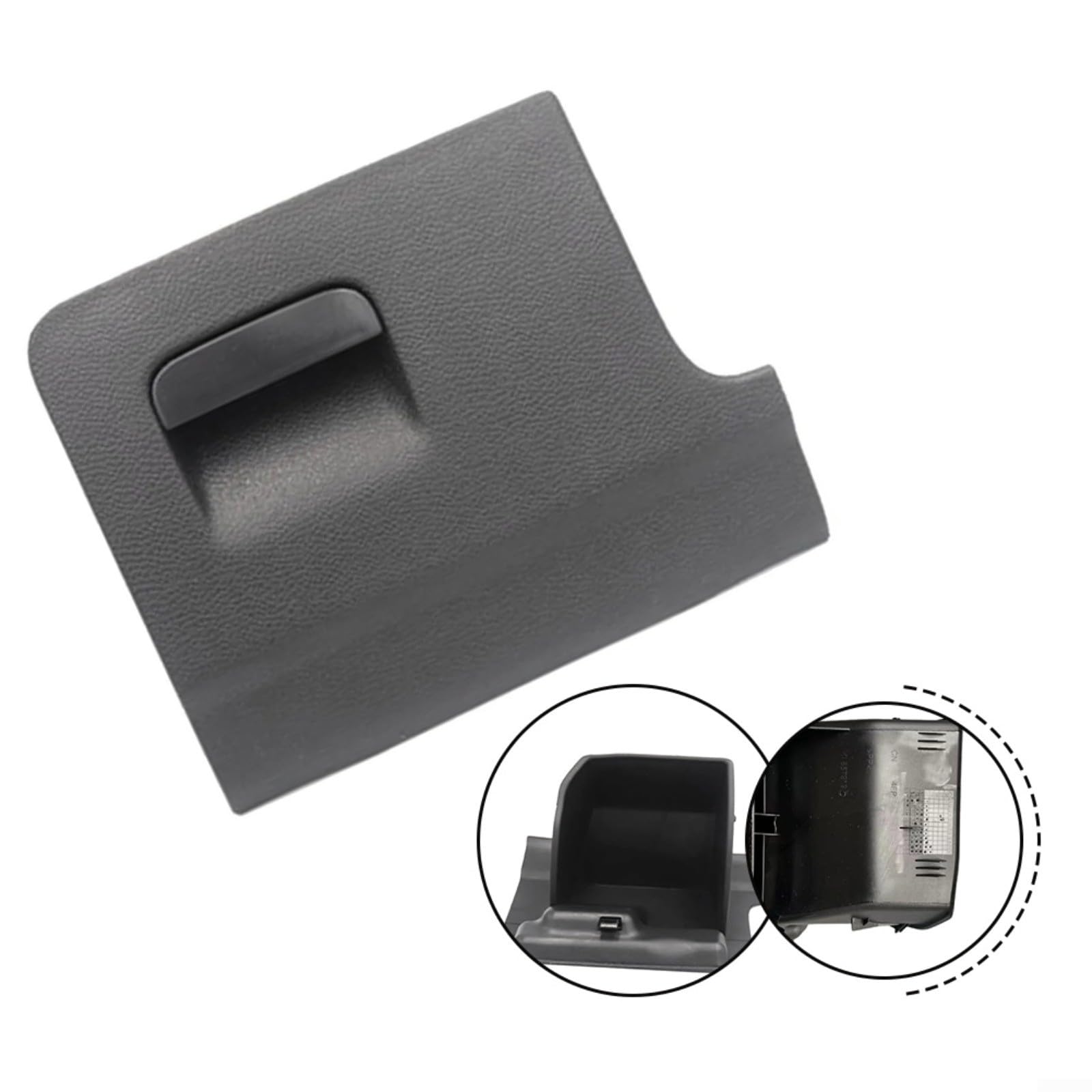 Boîte d'épicerie pour tableau de bord 1K1857919D pour Golf 6 pour EOS pour JETTA pour SCIROCCO Rabbit, compartiment de rangement en ABS noir pour intérieur de voiture