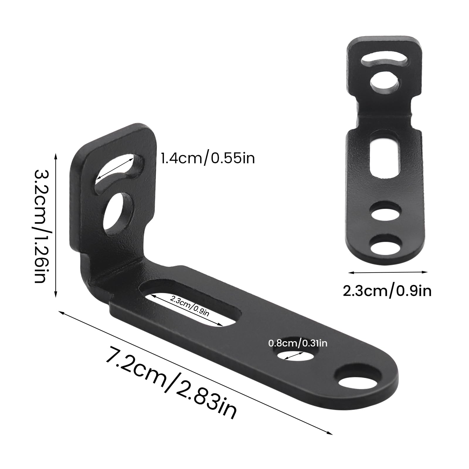 Biqing 2pcs support de phare additionnel moto 7 conception de personnages support de montage barre led pour motos, vélos, scooter, vtt, utv, tout-terrain