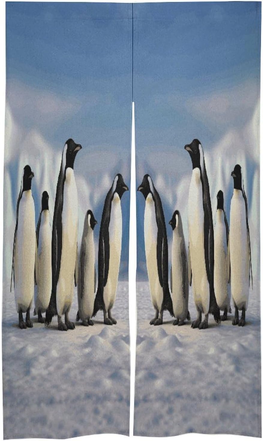 Five Penguins Door Curtain Printed Doorway Noren Japanese Style Doorway Room Divider Curtains for Privacy Partition Divider Kitchen Home Decorations Wall Hanging