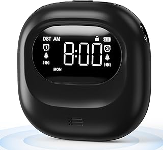 Roxicosly Vibrating Alarm Clock for Heavy Sleepers, Super Strong Adjustable Vibration Bed Shaker Clock