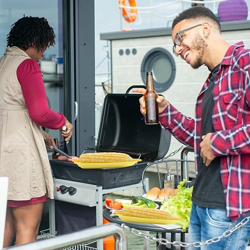 Miniatura 3 de Platos y soportes para maíz  Paquete de 16 unidades, 8 platos  Acero inoxidable, perfecto para maíz en la mazorca