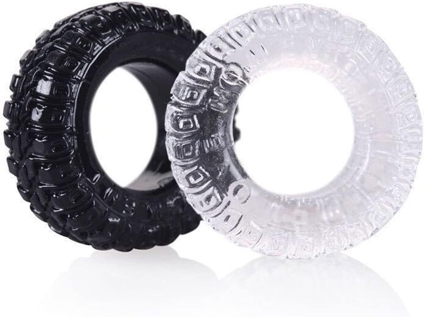 0.59" Ultra Thick Cock Ring with Stretchy Tire Design Silicone Cock Rings Penis Ring for Men Erection Enhancing Sex Toy