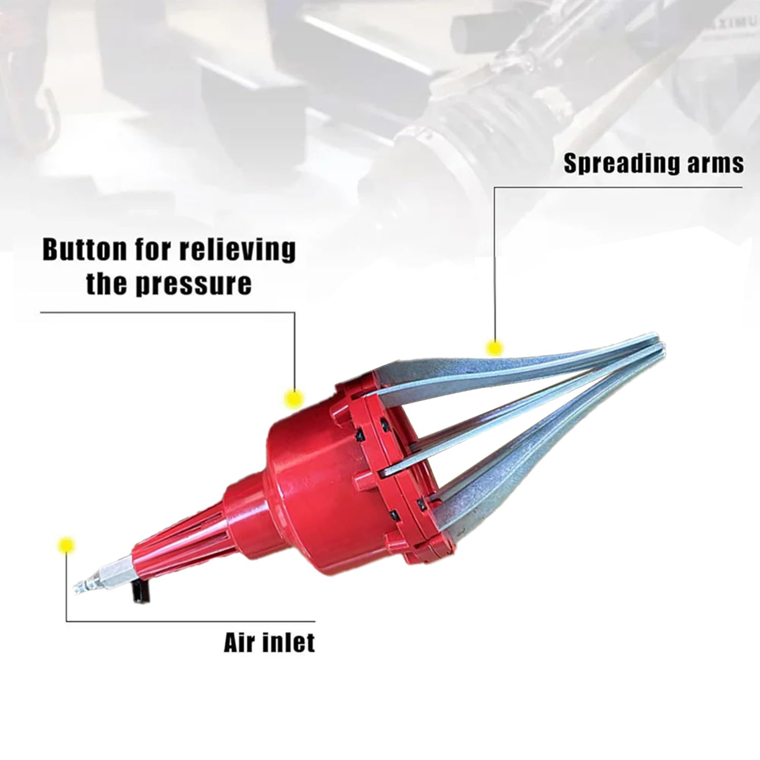 Expandeur Soufflet De Cardan,Outil Soufflet De Cardan Pneumatique,Outil Remplacement Automobile,Montage Soufflets De Joints Universels,Pour La Réparation Des Essieux De Voiture,20-120 Mm(Rouge)