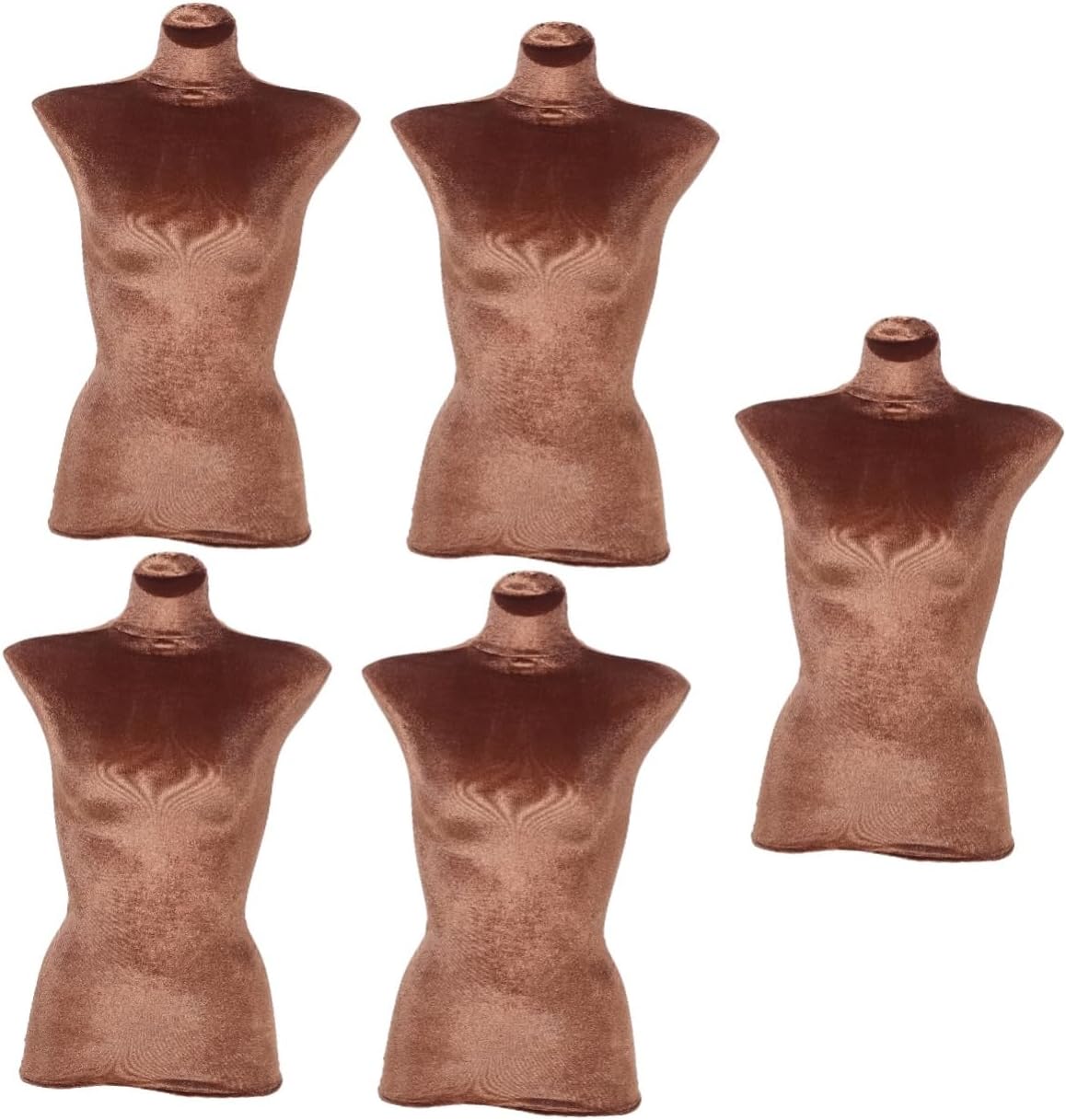 5pcs Mannequin Velour Cloth Cover for Female Dress Form Washable Half Body Display Cover for Clothing Store Stylish and Elegant Replacement