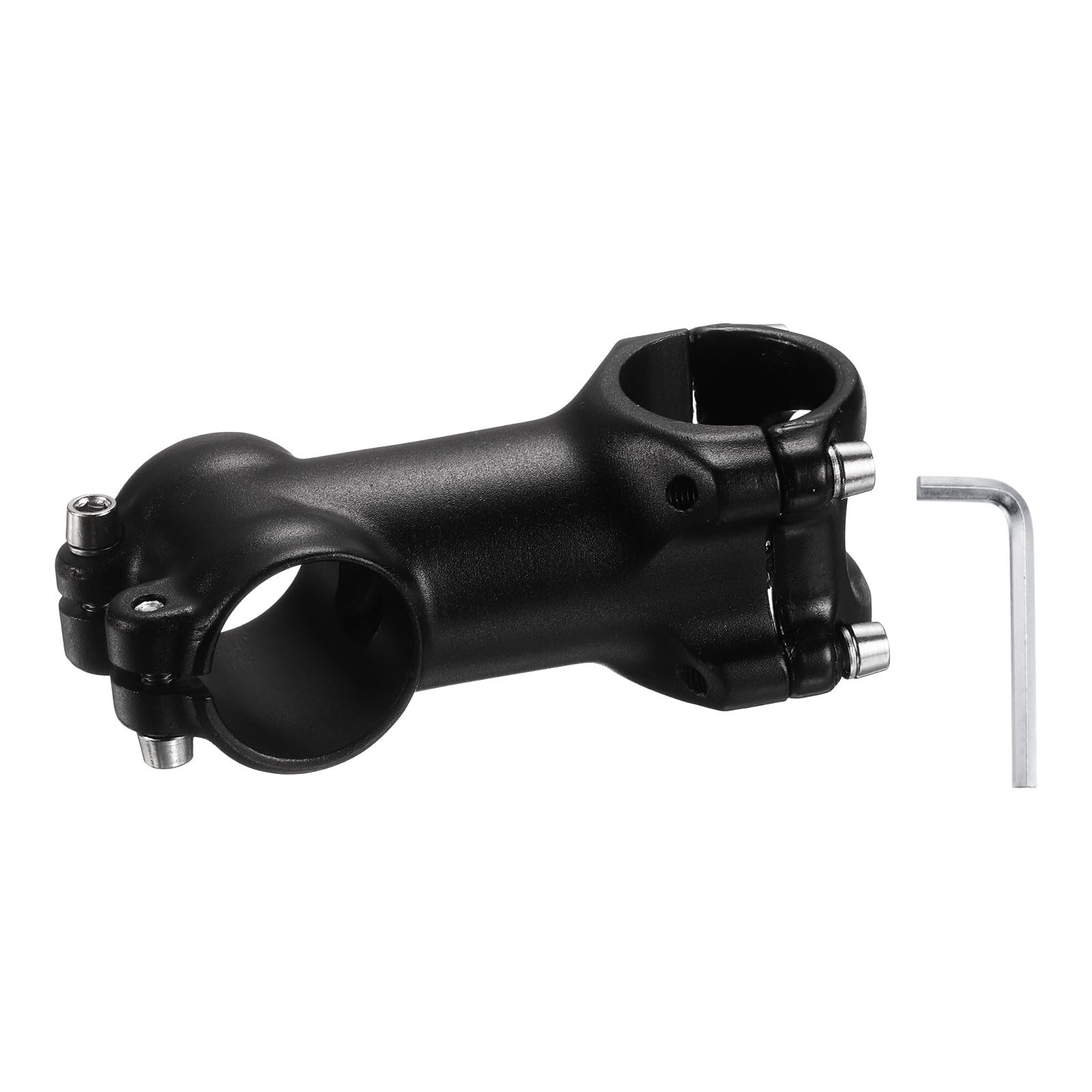 sourcing map 31.8mm Bike Stem 7 Degree 70mm Aluminum Alloy Bicycle Handlebar Stem with Hex Wrench for Mountain Road Bike BMX MTB Cycling, Shiny Silver