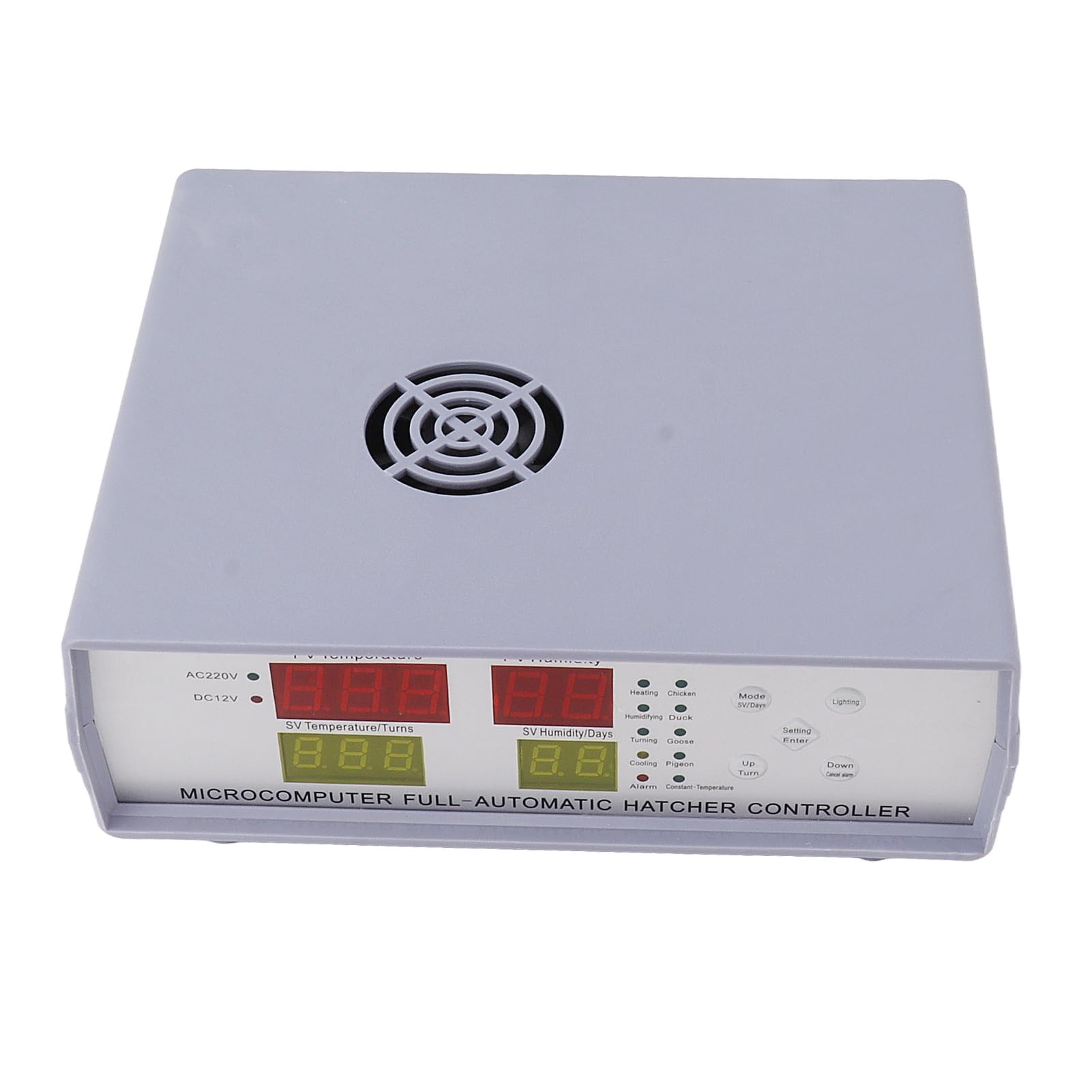 Inkubator-Controller, Mini, Zuverlässiges Temperaturkontrollgerät für Bruteier, 180–240 V, Kunststoff, 1 Einheit