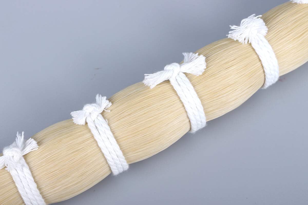500g Violin Bow Hair Made of Genuine Mongolian Horse Hair 85cm Horse Tail 33inch Viola cello Bow (500g)