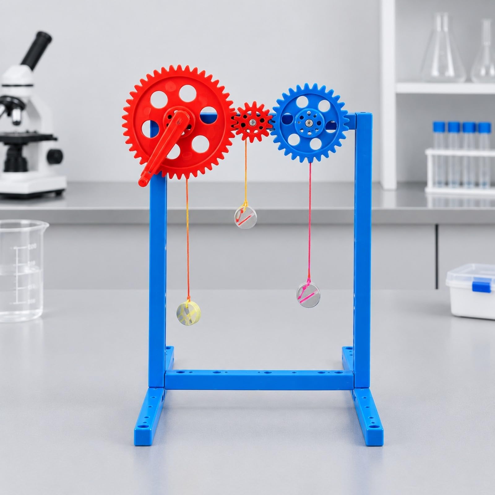 Modello di Trasmissione Ingranaggi Chiaro di con Strutturale Compatto Kit Montaggio Meccanico per Giovani Maker, Modello