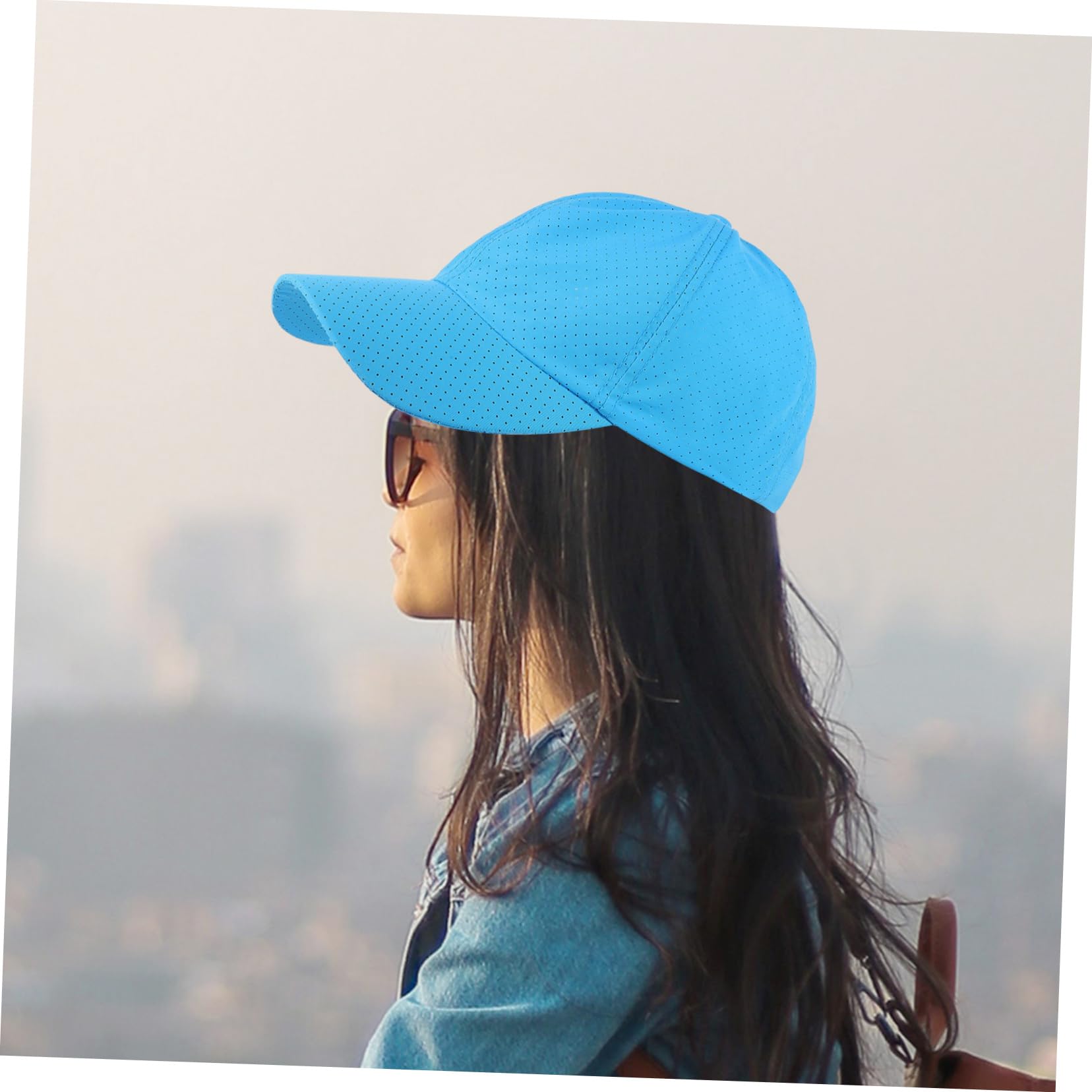 GALPADA Gorra De Béisbol De Secado Rápido Sombrero De Visera Gorra De Beisbol con Visera Gorra De Beisbol De Verano Corriendo Gorra De Beisbol Gorra Parasol Poliéster Sky-Blue