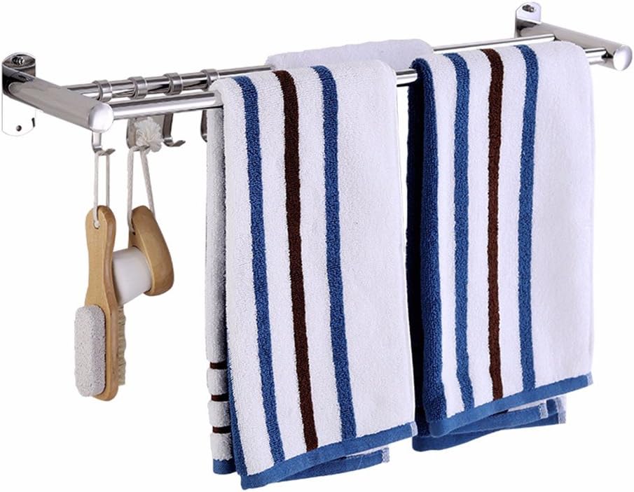 GGHYYO Towel Shelf Shower Room Kitchen WallMounted Bar