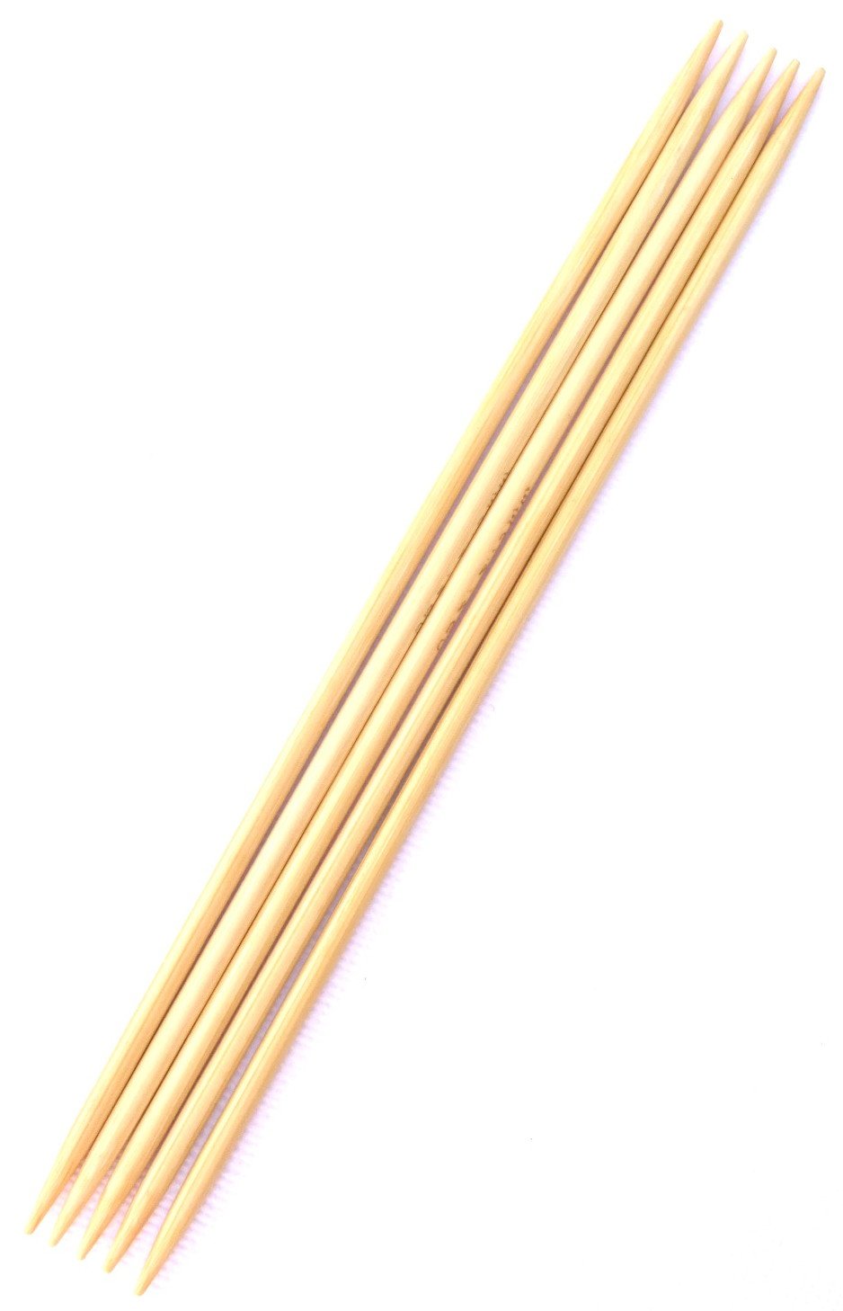 Adf 15Cm (6'') X 3.5Mm Double Pointed Bamboo Knitting Needles 5Pcs