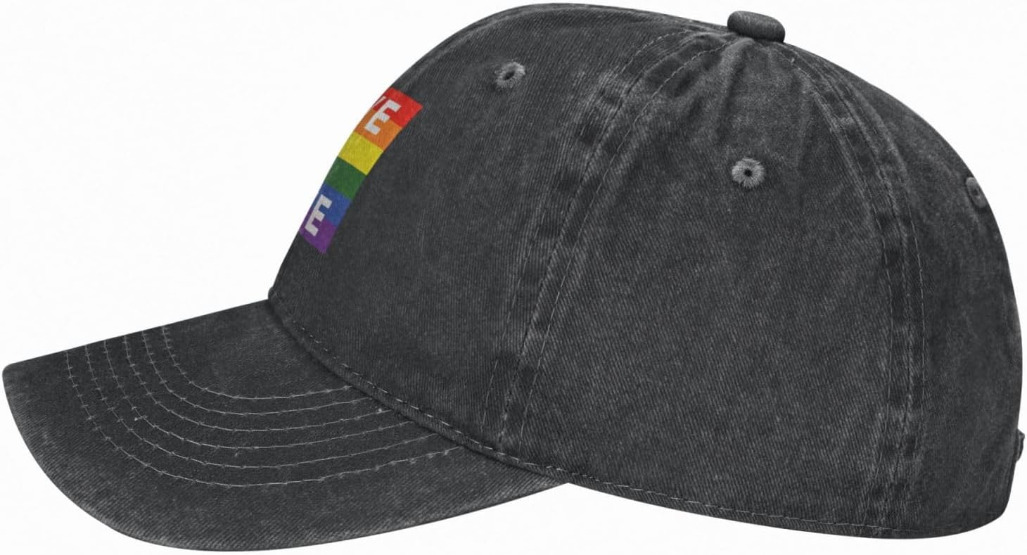 Love is Love Hat LGBT Baseball Cap Adjustable Cotton Vintage Pride Rainbow Flag Hat Gay Lesbian Caps - Image 4
