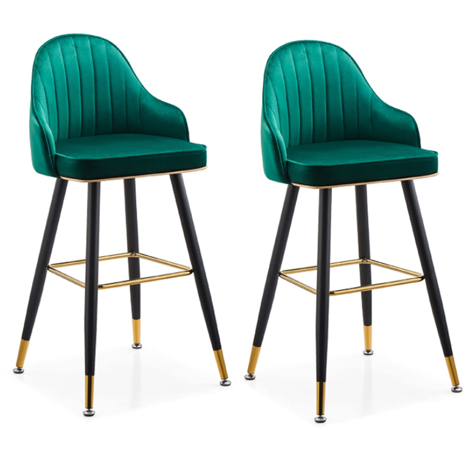 WOLTU BH296sz-2 Barhocker 2er Set Barstuhl Hocker Tresenhocker