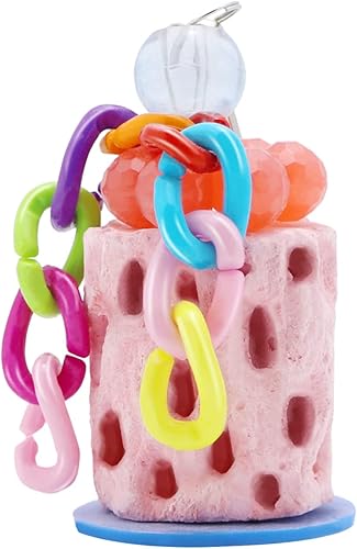 Pico de pájaro molienda periquito golosinas aves calcio masticar juguete para periquitos periquitos cacatúa conure hámster (color aleatorio)