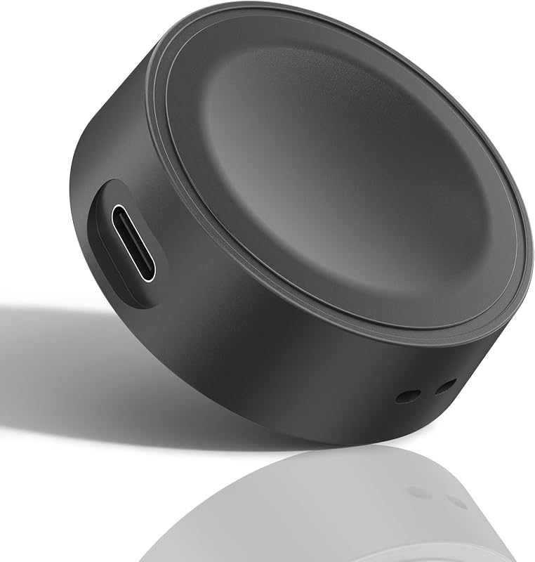 USB-C Charger Adapter for Samsung Galaxy Watch, 5W Upgraded Charging Cradle Dock Station for Galaxy Watch 8/7/6/5/5 Pro/4/4 Classic/3/Active 2 (Black)