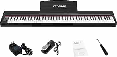 電子ピアノ 88鍵盤 木製 ピアノ 88鍵 Digital Piano ペダル付 Amazon | KIMFBAY 電子ピアノ 88鍵盤 卓上 木製 電子 ピアノ 88