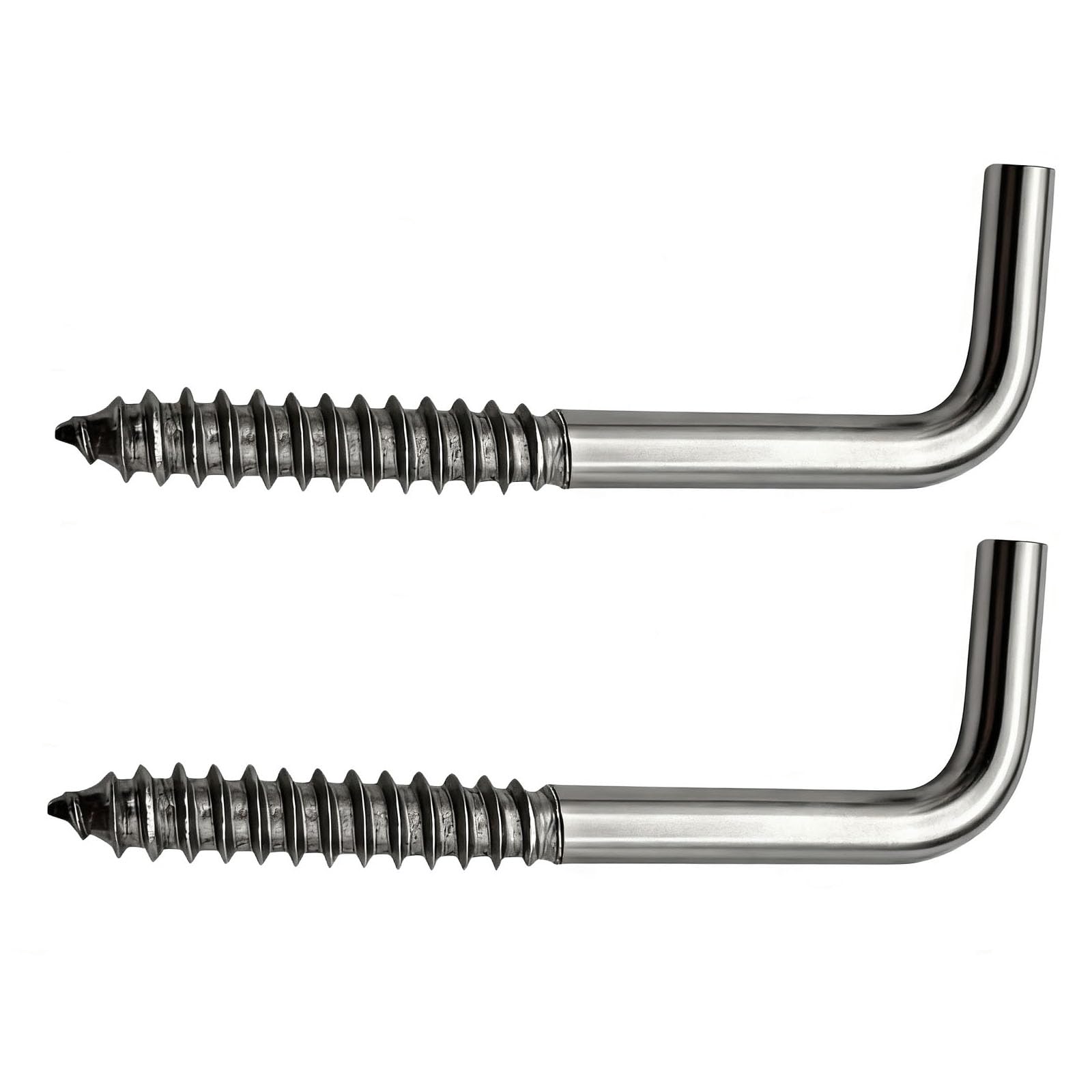 Stainless Steel Screw-In Hooks - 30 Pcs -1