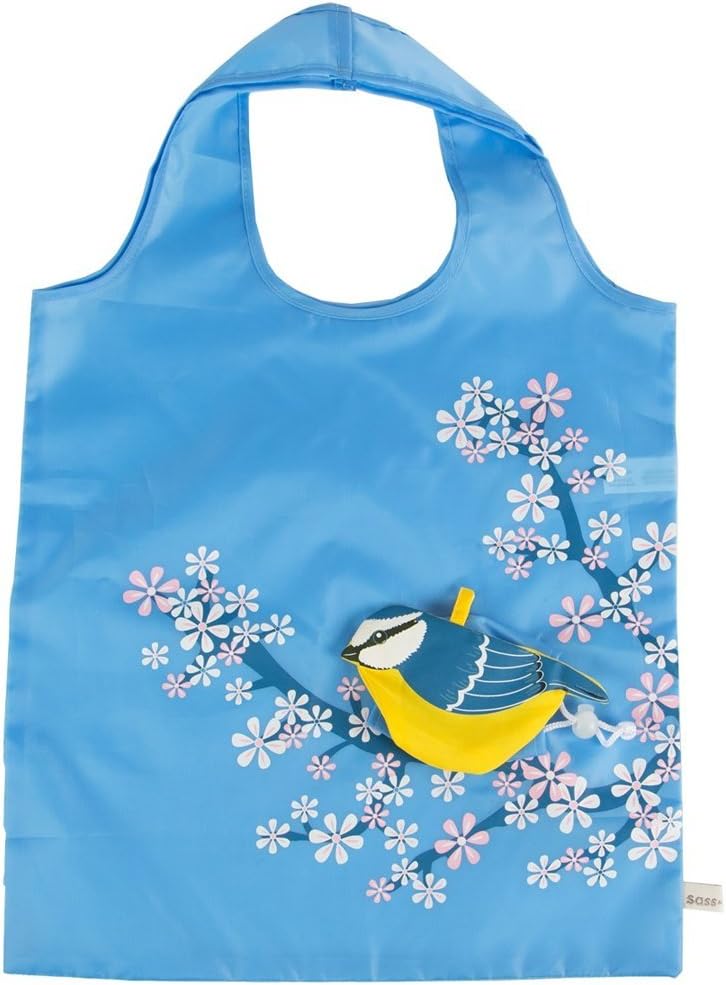 Sass & Belle Eco Friendly Foldable Shopping Bag - Blue Bird