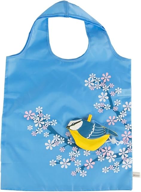 Eco Friendly Foldable Shopping bag - Blue Bird