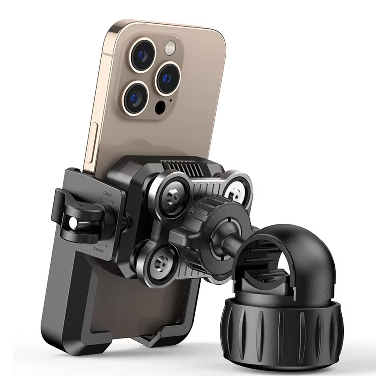 Staffa Navigazione GPS Supporto Per Telefono Bici E Moto Con Smorzatore Vibrazioni Universale Cellulare Regolabile Manubrio Supporto Gps Moto