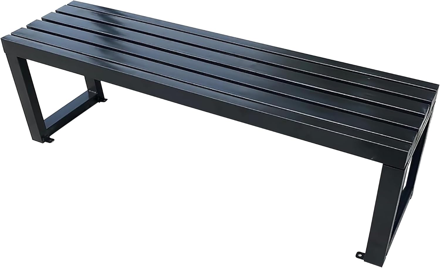 Outdoor Garden Bench, Wooden Garden Bench, Weatherproof Backless Bench, Garden Wooden Bench for Garden, Backyard, Deck, Porch, Lawn(Color:White,Size:100cm)