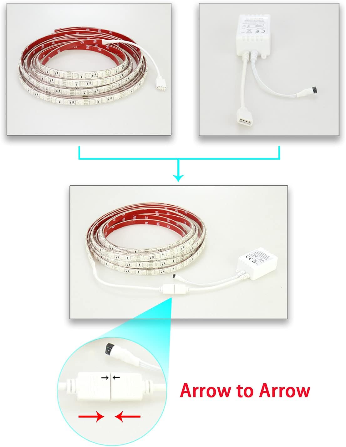 RV Led Awning Party Light, Led Awning Strip Light for Camper Motorhome Travel Trailer Concession Stands Food Trucks, Light Up Canopy Area for BBQ Play Cards, 10m(32.8ft), Dc 12v, RGB