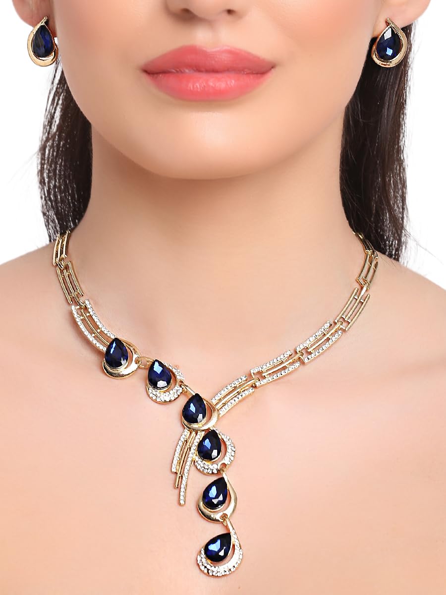 Stylish Crystal Necklace Set for Women