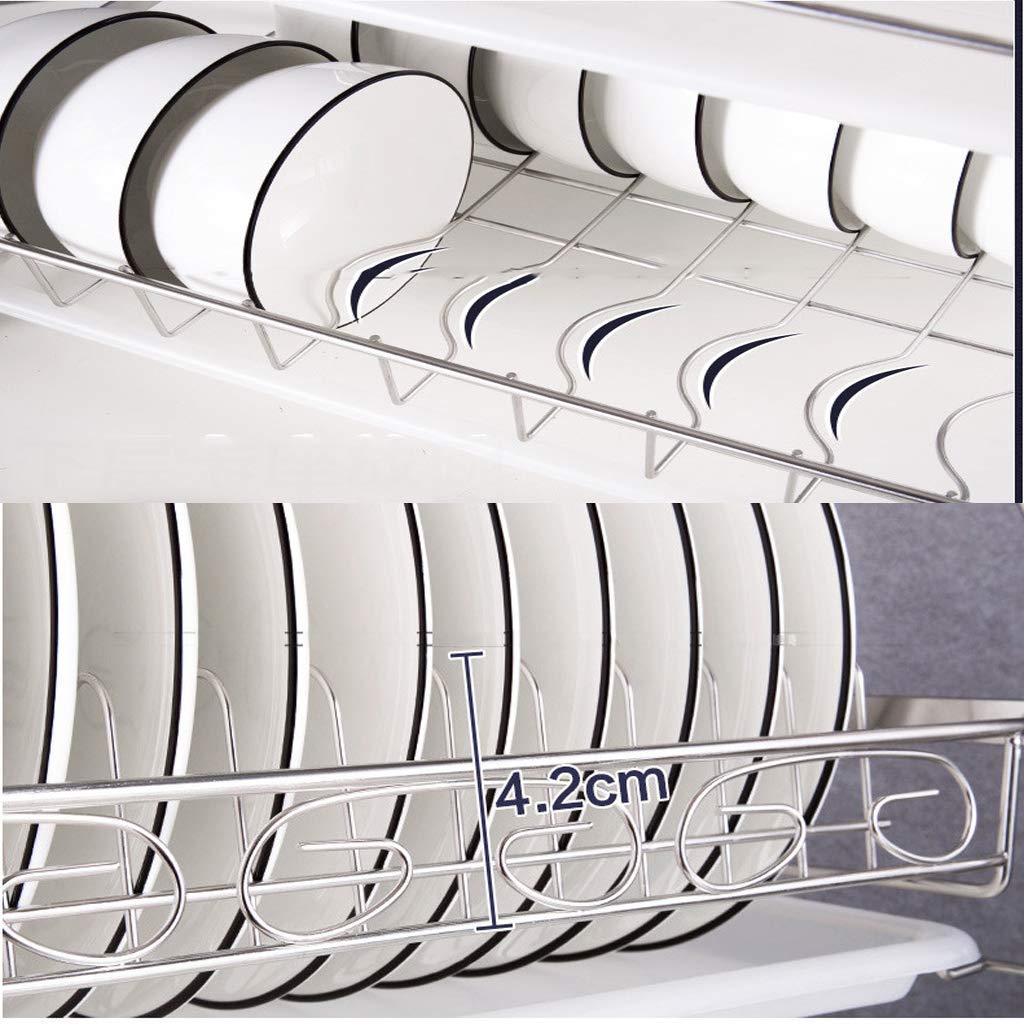 Rejilla para secar Platos Rejilla para Cubiertos 304 Suministros de Cocina Rejilla de Drenaje de Acero Inoxidable Rejilla multifunción con Palillos Rejilla para Cuchillos Rejilla p