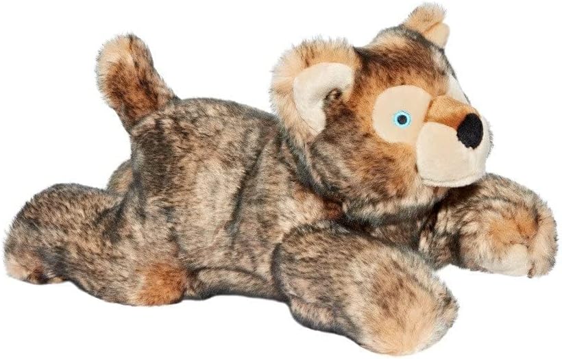 Miniatura 4 de Fluff & Tuff Lobo Wolf Pup - Juguete de peluche para perro, todos los tamaños de raza