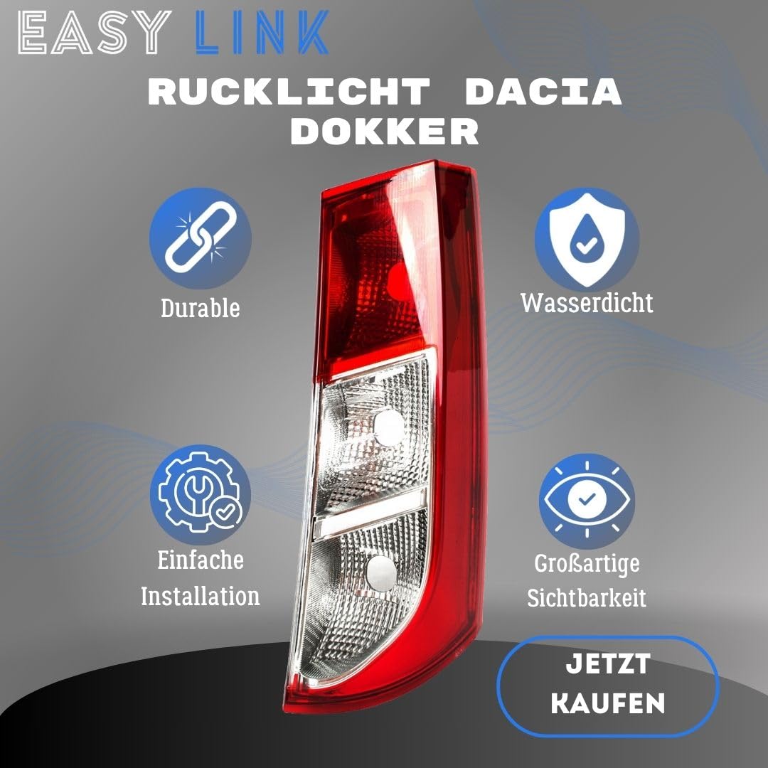 Dokker Fanale posteriore destro con marchio di omologazione E
