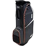 Izzo Ultra Lite Golf Bag, Cart Bag (Grey/Orange)