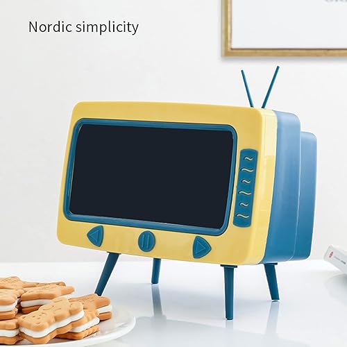 Miniatura 4 de Funda para caja de pañuelos, soporte retro para teléfono de TV para todos los teléfonos inteligentes, soporte multifunción para caja de pañuelos,